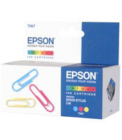 Epson Ink Cartridge Colour T067 (Paperclip) (C13T067040LB)